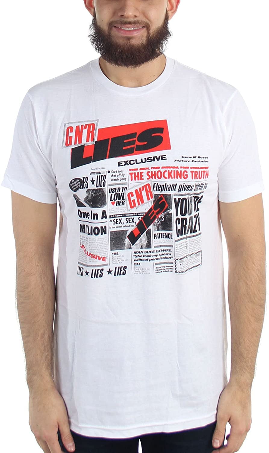 Morgenøvelser ejer pause Guns N Roses Men's Lies Short Sleeve T Shirt - Walmart.com