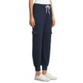 thumbnail image 4 of No Boundaries Juniors' French Terry Cargo Jogger Pants, 4 of 6