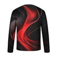 thumbnail image 5 of Blusas y camisas de manga larga con cuello redondo para hombre, blusa informal de manga larga con cuello redondo y estampado., 5 of 5