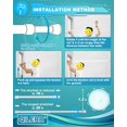 thumbnail image 4 of QILERR Tension Curtain Rod 16 to 28 Inches Adjustable Small White Tension Rods No Drill Spring Curtain Rod Extendable Closet Curtain Rods for Small Windows, Curtain, Clothes, 4 of 7