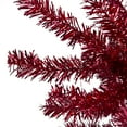 thumbnail image 2 of Northlight 4.5' Metallic Red Tinsel Artificial Christmas Tree - Unlit, 2 of 5