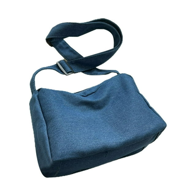 PENGXIANG Sac à Bandoulière Simple pour Femmes, Décontracté, Grande Capacité, Couleur Unie, Toile, Sangle Ajustable, Portable, Sac Bandoulière pour Dames et Adolescentes, Usage Quotidien