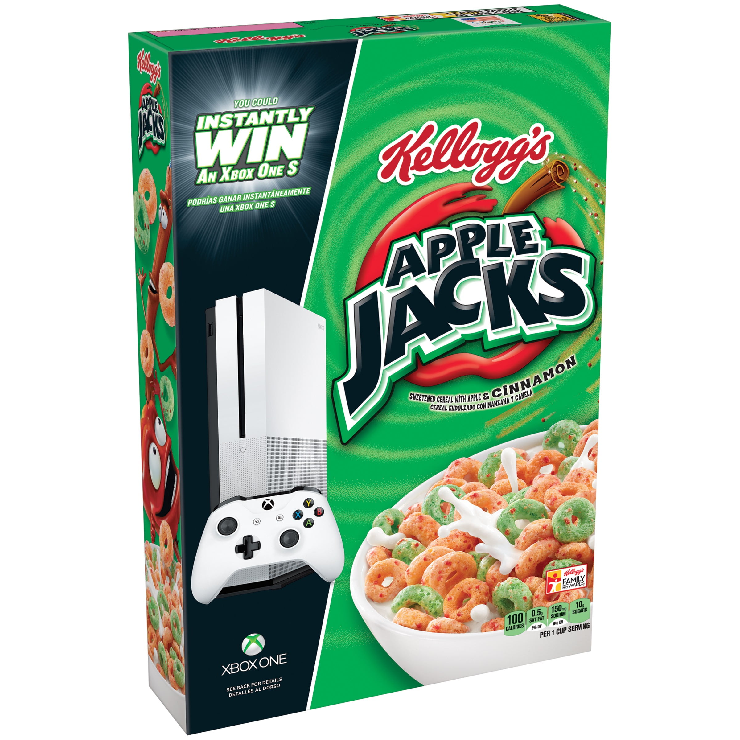 Kellogg's Apple Jacks, Breakfast Cereal, Original, 12.2 Oz