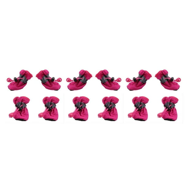 Greeniant 4 Uds. De zapatos antideslizantes para mascotas, botas de lluvia impermeables para perros grandes, accesorios para el cuidado de las Type1 NO1