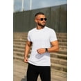 thumbnail image 3 of Men's Short Sleeve T Shirts Soft Crew Neck Tee Shirts Casual Summer Basic Tops, 3 of 6