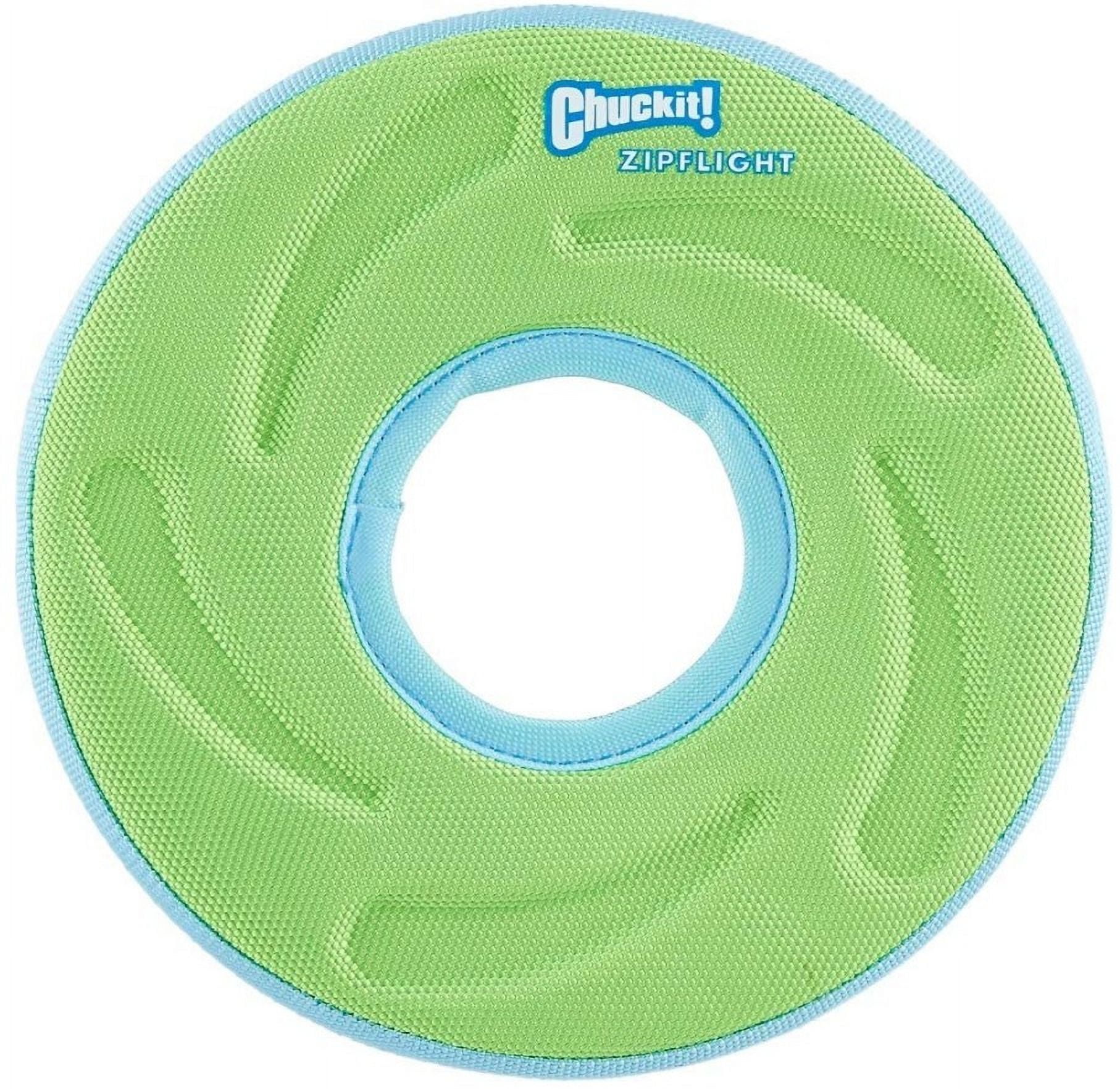 3 Pack Chuckit Zipflight Amphibious Flying Ring Assorted Colors [Dog Fetch Toys] Small - 3 count