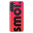 thumbnail image 1 of MUNDAZE Samsung Galaxy S23 Shockproof Clear Hybrid Protective Phone Case Red Pink Clear Funny Text Quote Smol Cover, 1 of 6
