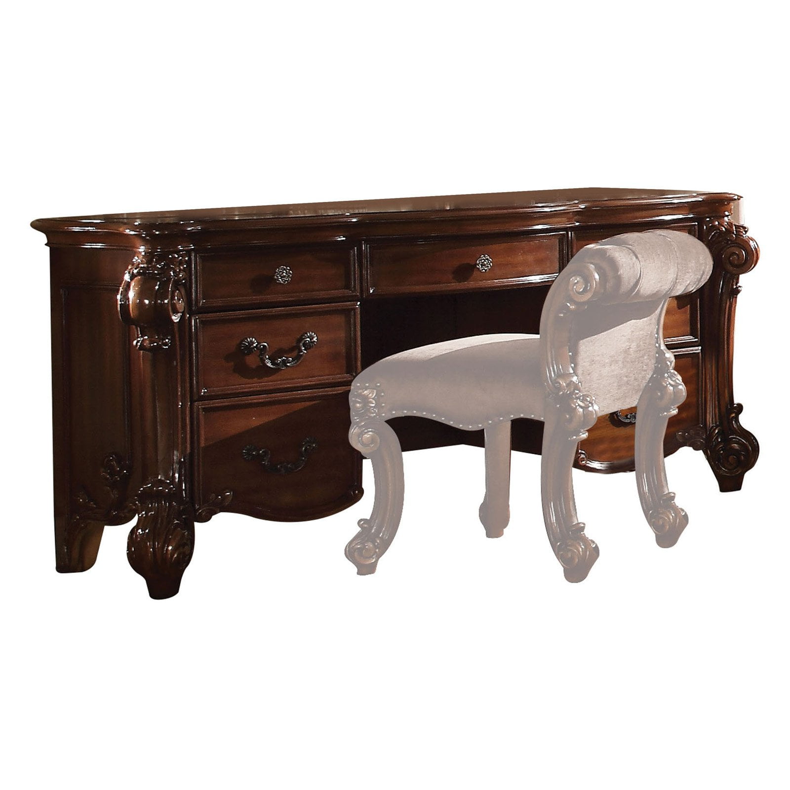 Acme Furniture Vendome Vanity Desk with Optional Stool