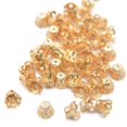 thumbnail image 3 of Maytalsory 50Pcs Gold Plated Metal Crown Bead Caps 6x5 mm, 3 of 3
