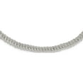 thumbnail image 1 of Sterling Silver Polished Fancy Circle Link 18.5In Necklace (18.5 X 6.95) Made In India qg5959-18.5, 1 of 5