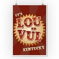 thumbnail image 2 of Louisville, Kentucky, Lou Vul (9x12 Wall Art Print, Home Decor), 2 of 3