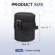 thumbnail image 2 of Bolsa para lente de cámara Uxcell (4" ID x 5.1" H) - Funda protectora gruesa de poliéster suave impermeable y a prueba de golpes para DSLR SLR, negra, 2 of 6