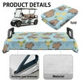 thumbnail image 6 of Yuyamidu Cute Capybara Golf Cart Seat Cover for 2 Seats Lemon Club Car Seat Blanket Warm Flannel Golf Cart Accessories Decor, 6 of 8