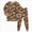 Halloween G79-Khaki, variant on 3-4 Years Tween Girls Short Sleeve Print Shirts Tops Pants Outfits Pj Set For Girls Halloween Pajama Set