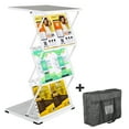 thumbnail image 4 of M&T Displays White Foldable Counter with Brochure Holder & Bag, 2x(8.5x11) Display for Events, 4 of 8