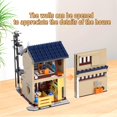 thumbnail image 3 of Japanese Tea House Mini Building Set with LED - Japanese Street View Simulation Architecture Construction Toy,Mini Brick 1219pcs, 3 of 8