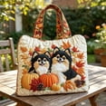 thumbnail image 6 of ibiyuan Halloween Tote Bag, Vintage Trick or Treat Shoulder Bag Gift Candy Bag Large Capacity for Party Favor Supplies, 6 of 6