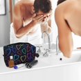 thumbnail image 5 of Goofa Colored Hearts Printed Toiletry Bag with Handle,Large Capacity Travel Makeup Cosmetic Bag for Women, Carry on Airport Airline Compliant Bag, 5 of 9