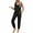 Black, variant on Ekouaer Women's Pajamas Sleeveless Summer Lounge Set Ribbed Knit Pj Loungewear Soft Tank Sleepwear Nightwear