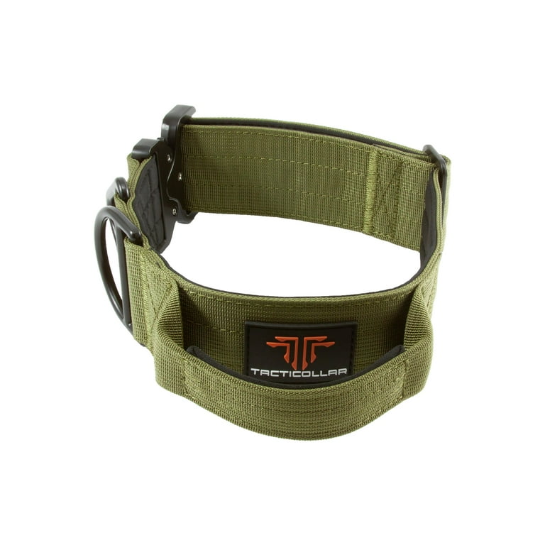 Mighty Paw Tactical Dog Collar | Adjustable Working K9 Collar for Training with Heavy Duty Metal Buckle and Control Handle. Premium Grade