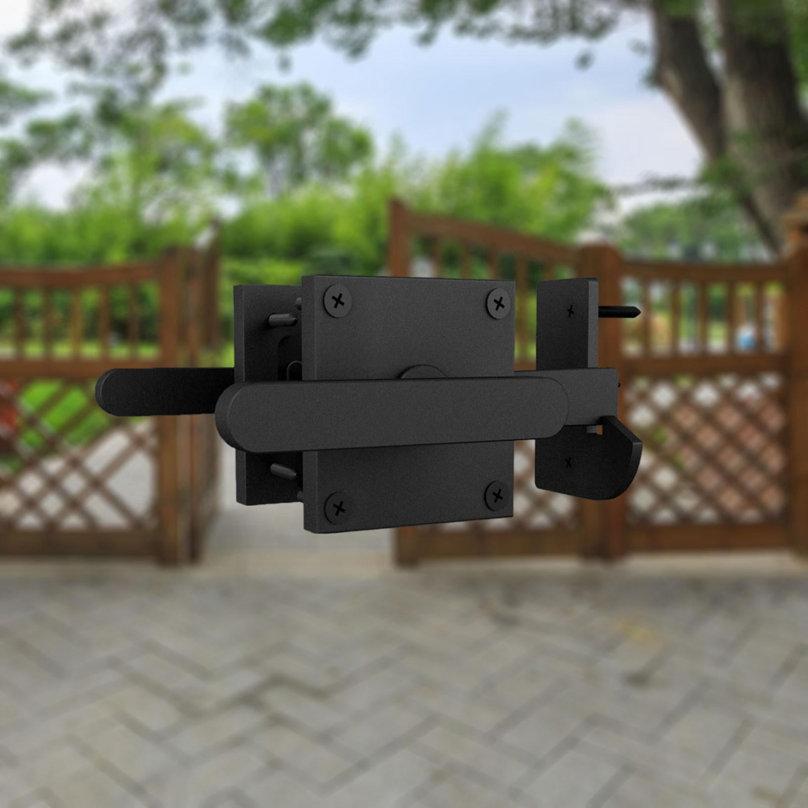 YWMJZEU Double Side Gate Latch Easy Installation Aluminum Alloy Heavy Duty Gate Hardware