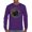 Purple, variant on Celtic Moon Bison Long Sleeve T-shirt Mystic Forest Animal Wildlife Nature Spiritual Celestial Lunar Viking Valhala