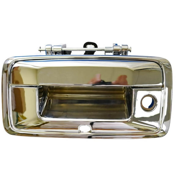 PT Auto Warehouse GM-3549M-TGC - Tailgate Handle, Chrome - with Camera Hole