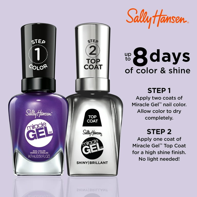 Sally Hansen Miracle Gel Nail Polish, Purplexed, 0.5 fl oz, No UV