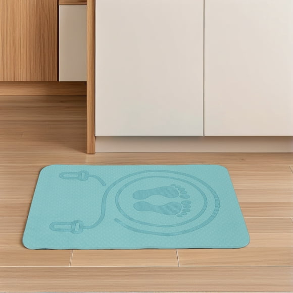 unbranded Skipping Mat TPE with Shock Absorption for Indoor Exercise 1Pcs
