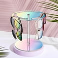 thumbnail image 2 of NiHome Iridescent Acrylic Rotating Sunglasses Holder Stand, Rotating Glasses Holder for Home/Retail Display, Rotatable Acrylic Eyeglasses Sunglasses Holder Organizer for Desk Table, 12 Pairs Capacity, 2 of 7