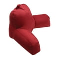 thumbnail image 2 of Deluxe Comfort Microsuede Porter Bedrest Lounge Pillow ? Airy Soft Microbeads ? Perfect for Bed and Dorm Rooms ? Wear-Resistant Soft Microsuede ? Bed Rest Pillow, Maroon, 2 of 4