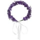 thumbnail image 1 of Corona floral halo corona de pelo boda floral tocado con cinta para mujeres niñas vacaciones en la playa boda fiesta de cumpleaños púrpura, 1 of 5