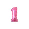 thumbnail image 1 of 16 pulgadas Tamaño grande Oro Plata Rosa Oro Número Globo Cumpleaños Decoraciones para fiestas de bodas Globos de aluminio Niño Niño Juguete Kits de decoración para fiestas polvo de impresión uno Injueey HA002665-61, 1 of 1