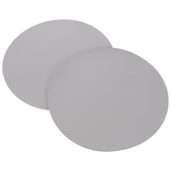 ETEREAUTY 2-Pack Round Mouse Pads for Desk, Grey Ergonomic Design for Comfortable Office and Back to School Use