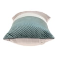 thumbnail image 5 of Taupe and Smokey Green Quilted Colorblock Velvet Lumbar Throw Pillow, 5 of 5