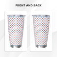 thumbnail image 3 of Cauagu Red Blue Polka Dots Pattern 20oz Tumbler,Stainless Steel Vacuum Insulated Tumbler with Lid Insulated Coffee Mug Thermal Cup with Splash Proof Sliding Lid-Without Straw, 3 of 8