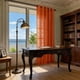 thumbnail image 1 of Cortinas de encaje para ventanas – Cortinas gruesas y caladas con elegante caída para sala de estar, dormitorio y balcón – Tratamiento de ventanas de poliéster que filtra la luz y aísla del calor, 1 of 6