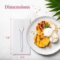 thumbnail image 3 of Prestee 50 White Disposable Bathroom Napkins - Linen Feel Disposable Paper Hand Towels - Single Use Cloth Like Paper Guest Towels for Dinner or Wedding Napkins, 3 of 7