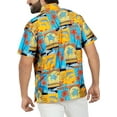 thumbnail image 6 of HAPPY BAY Men's Hawaiian Shirts Short Sleeve Button Down Shirt Mens Summer Shirts Casual Beach Holiday Hawaii Island Shirts for Men Funny 7XL Dolphin Turtle, Orange, 6 of 6