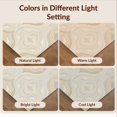 thumbnail image 7 of Design&I 8'x10' Washable Area Rug Snag-Free Beige Cream Curved Angular Symmetrical Layout Contemporary Neutral for Dining Room, Large Office, Lounge, 7 of 7
