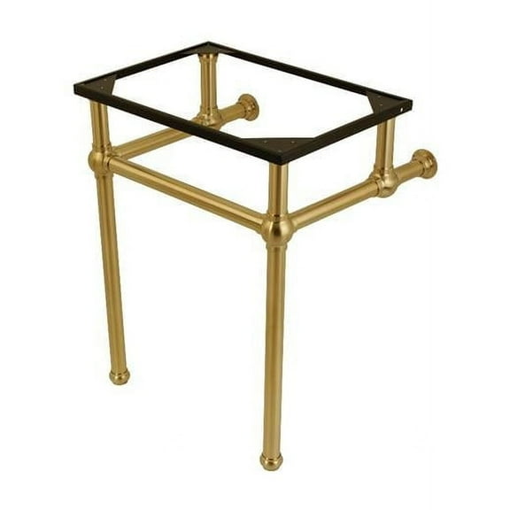 Brass Wash Basin Pedestal Leg  Brushed Brass