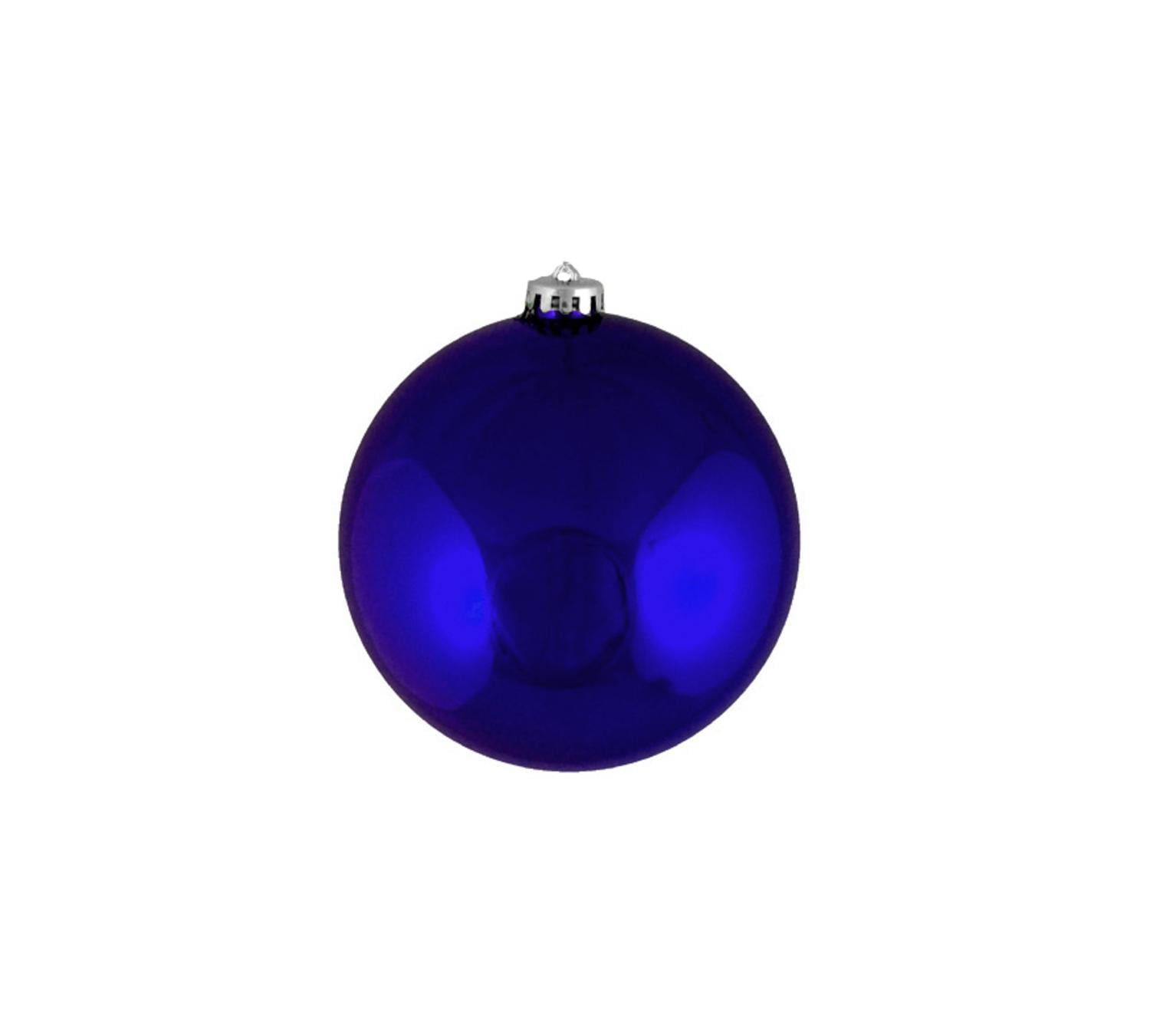 12ct Shatterproof Shiny Royal Blue Christmas Ball Ornaments 4" (100mm) - Walmart.com - Walmart.com