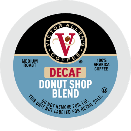 Victor Allen's Coffee K Cups, Decaf Donut Shop Single Serve Medium