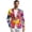 Colorful Tie Dye Patterns, variant on HELLHERO Geometric Mix Design Polyester Men's Suit Jacket with Lightweight, Single- Unlined Long Sleeve Men's Blazer Jacket for Casual
