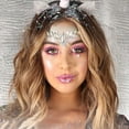 thumbnail image 2 of Face Gems Luminous Temporary Tattoo Stickers Acrylic Crystal Glitter Stickers Waterproof Face Jewels Rainbow Tears Rhinestone for Party, Rave Festival, Dress-up, Style 10, 2 of 7