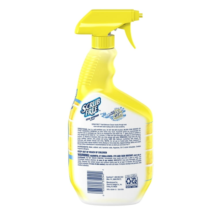 Scrub Free Soap Scum r Shower Glass Door Cleaner Works on Ceramic Tile,  Chrome, Plastic and More Bathroom Cleaner Bathroom Glass Descaler To Tile  Faucet r Tub Cleaner Clearance 60ml 