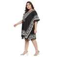 thumbnail image 4 of Gypsie Blu Women Tunics Dress Short 3/4 Sleeves Caftans for Ladies Casual Dresses, 4 of 7
