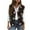 Coffee, variant on Women's Sherpa Vest Sleeveless Button Down Floral Print Open Front Fuzzy Gilet Outerwear Fall Winter Warm Cozy Loose Fit Jacket