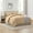 Beige, variant on Ravure Queen Comforter Set, Modern Solid Queen Size Comforter Set, 7-Pc All Season Bedding Comforter Set, Oatmeal