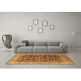 thumbnail image 3 of Ahgly Company Indoor Square Oriental Brown Industrial Area Rugs, 4' Square, 3 of 4